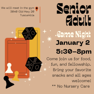 Senior Adult Game Night at Valley Grove